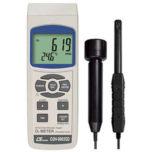 Máy đo nồng độ oxy, nhiệt độ, độ ẩm Lutron O2H-9903SD