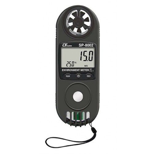 Máy đo tốc độ gió, lưu lượng gió, tia UV, nhiệt độ, độ ẩm (9 in 1) LUTRON SP-8002