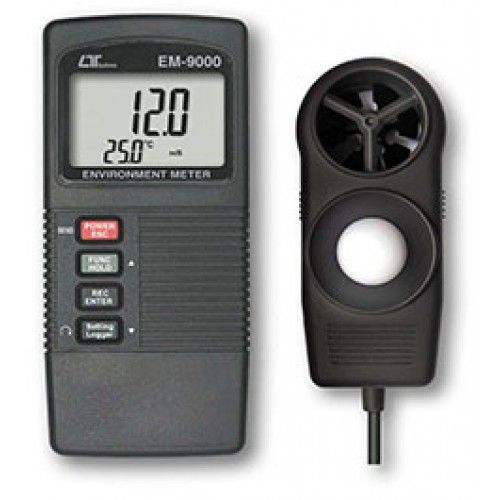 Thiết bị đo tốc độ gió, ánh sáng, nhiệt độ, độ ẩm môi trường 4 in 1 LUTRON EM-9000