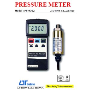 máy đo áp suất khí nén LUTRON PS-9302, đồng hồ kiểm tra áp suất khí quyển LUTRON PS 9302, LUTRON PS-9302 Pressure Meter