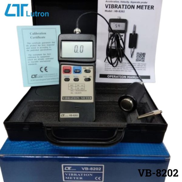 máy đo độ rung LUTRON VB-8202, thiết bị đo độ rung lắc LUTRON VB8202, Lutron VB-8202 Vibration Meter