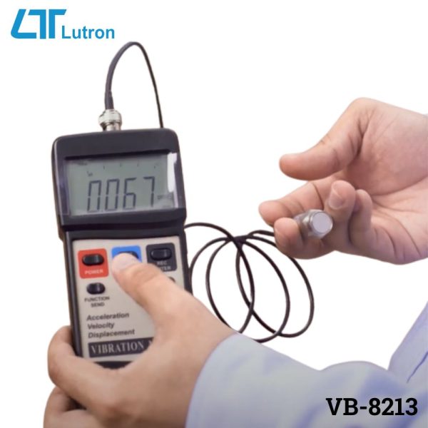 máy đo độ rung LUTRON VB-8213 có chức năng ghi dữ liệu (data logger), máy đo rung cầm tay Lutron LUTRON VB 8213, Vibration Meter Acceleration / Velocity / Displacement / data logger LUTRON VB-8213
