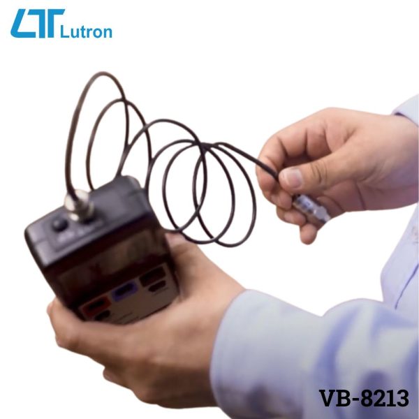 máy đo độ rung LUTRON VB-8213 có chức năng ghi dữ liệu (data logger), máy đo rung cầm tay Lutron LUTRON VB 8213, Vibration Meter Acceleration / Velocity / Displacement / data logger LUTRON VB-8213