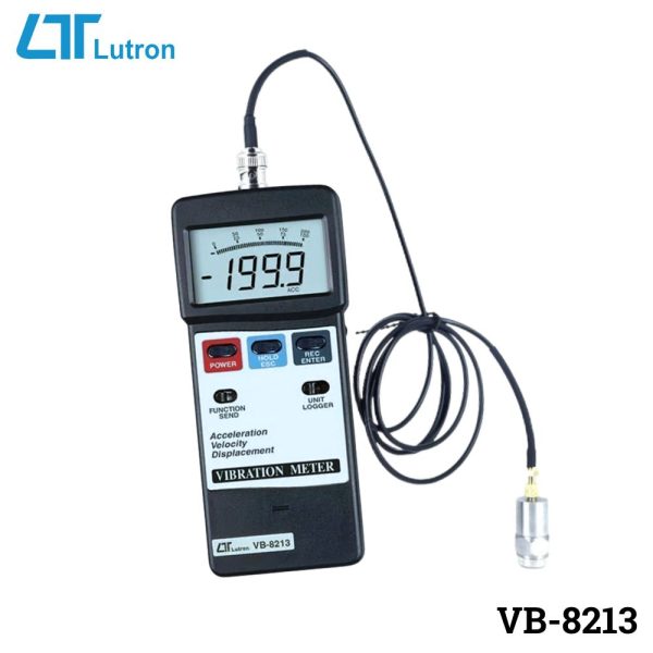 máy đo độ rung LUTRON VB-8213 có chức năng ghi dữ liệu (data logger), máy đo rung cầm tay Lutron LUTRON VB 8213, Vibration Meter Acceleration / Velocity / Displacement / data logger LUTRON VB-8213