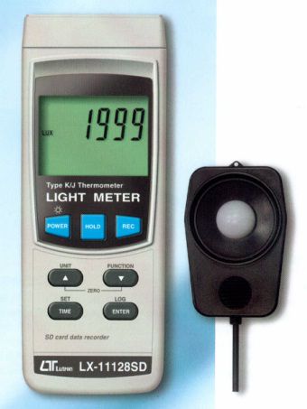 Máy đo ánh sáng LUTRON LX-11128SD, sd card recorder