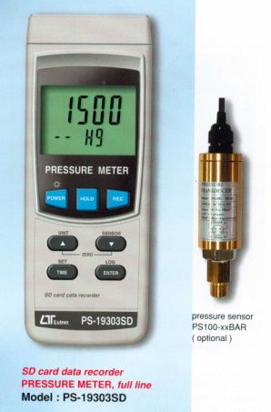 Máy đo áp suất LUTRON PS-19303SD, SD Card data Recorder