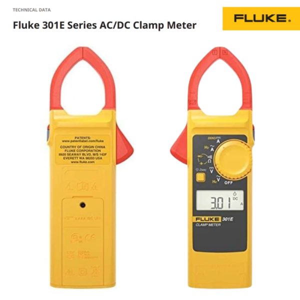 Ampe kìm Fluke 301E, Ampe kìm AC/DC Fluke 301E, Fluke-301E AC/DC Clamp Meter
