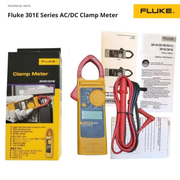 Ampe kìm Fluke 301E, Ampe kìm AC/DC Fluke 301E, Fluke-301E AC/DC Clamp Meter