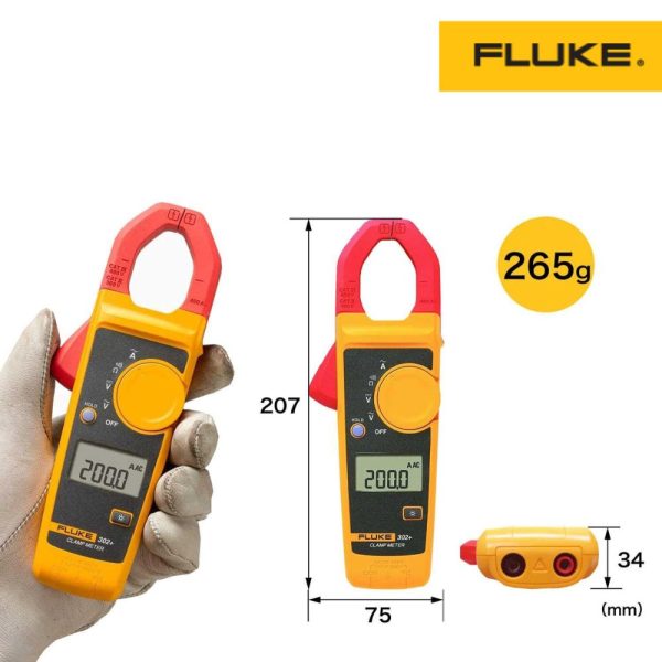 Ampe kìm FLUKE 302+, đồng hồ kẹp FLUKE 302 plus, Fluke 302 Plus Clamp Meter