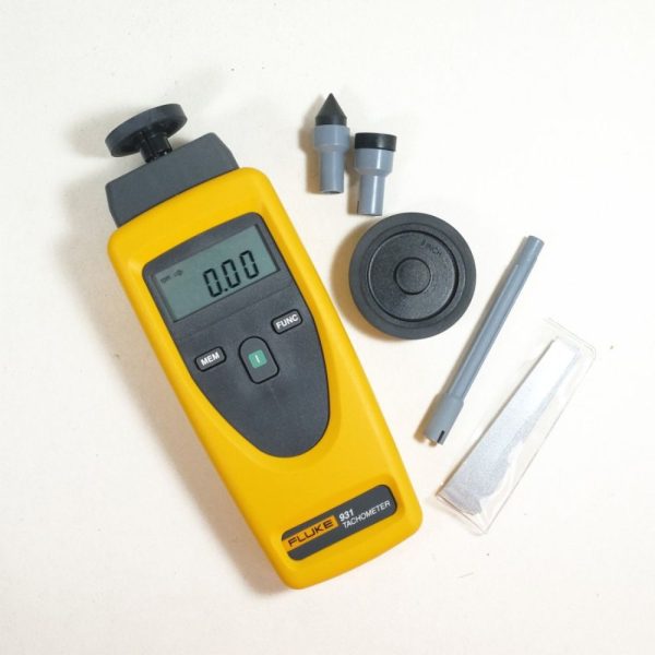 Máy đo tốc độ vòng quay FLUKE 931 Máy đo tốc độ vòng quay FLUKE 931, Đồng hồ đo tốc độ vòng quay FLUKE-931, Tốc độ kế tiếp xúc và không tiếp xúc 2 tính năng Fluke 931