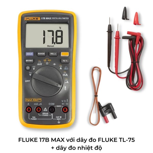 Đồng hồ vạn năng FLUKE 17B MAX, đồng hồ vạn năng điện tử FLUKE 17B-MAX, FLUKE 17B MAX Digital Multimeter