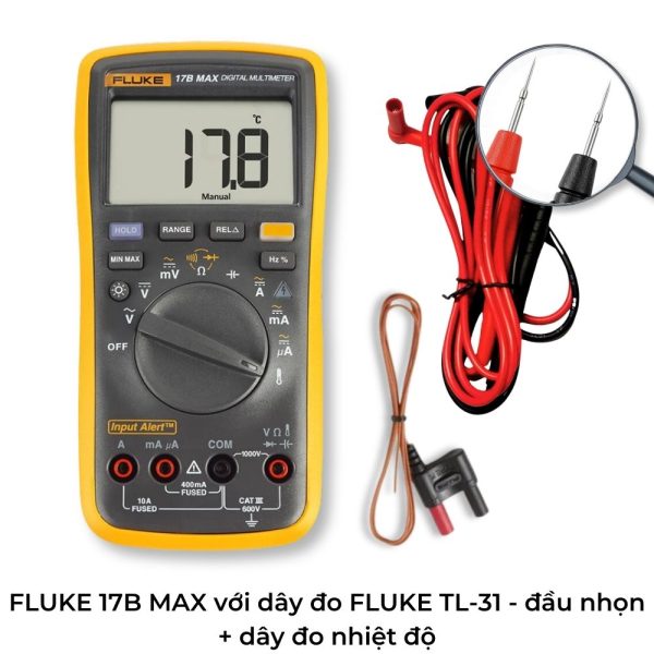 Đồng hồ vạn năng FLUKE 17B MAX, đồng hồ vạn năng điện tử FLUKE 17B-MAX, FLUKE 17B MAX Digital Multimeter