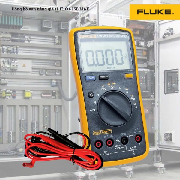 Đồng hồ vạn năng FLUKE 15B MAX, đồng hồ vạn năng điện tử FLUKE 15B-MAX, FLUKE 15B MAX Digital Multimeter