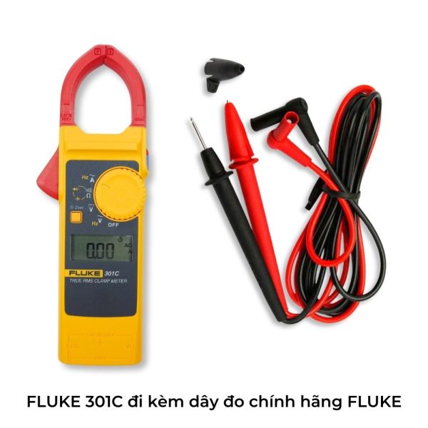đồng hồ đo điện Ampe kìm FLUKE 301C (AC 1000A), Ampe kìm đo dòng AC Fluke 301C, FLUKE 301C Digital clamp Meter AC
