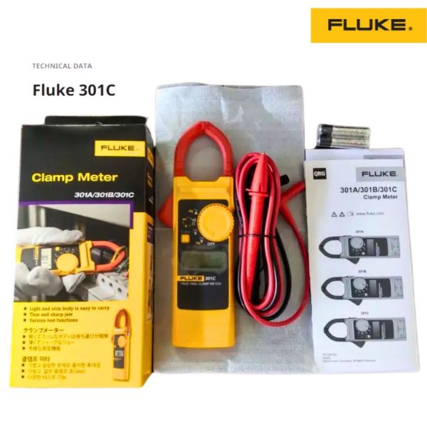 Ampe kìm Fluke 301C đo dòng AC, đồng hồ kẹp FLUKE-301C (AC 1000A), FLUKE 301C Digital clamp Meter AC