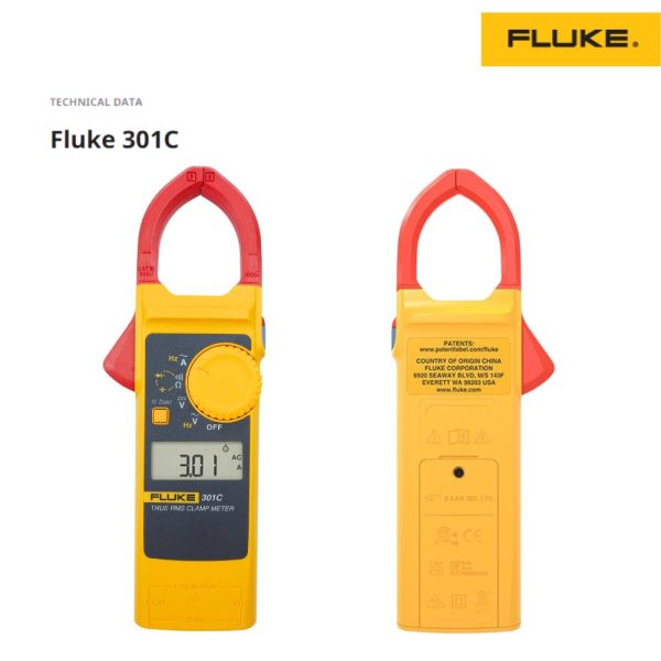 Ampe kìm Fluke 301C đo dòng AC, đồng hồ kẹp FLUKE-301C (AC 1000A), FLUKE 301C Digital clamp Meter AC