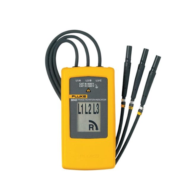 Đồng hồ đo thứ tự pha FLUKE 9040 cầm tay (700V) Đồng hồ đo thứ tự pha FLUKE 9040, Thiết bị chỉ thị pha và chiều vòng quay pha FLUKE-9040, Fluke 9040 Phase Rotation Indicator