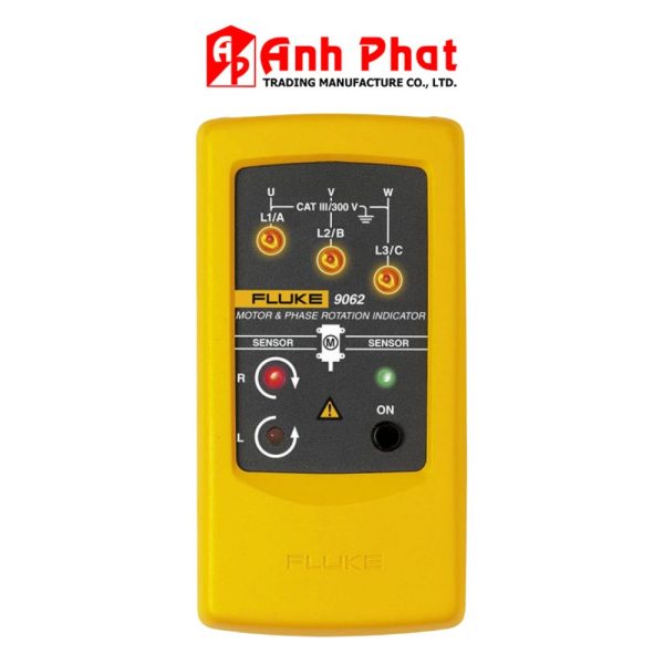 Đồng hồ đo thứ tự pha và chiều quay động cơ FLUKE 9062, Thiết bị chỉ thị pha và chiều quay động cơ FLUKE-9062, Fluke 9062 Motor and Phase Rotation Indicator