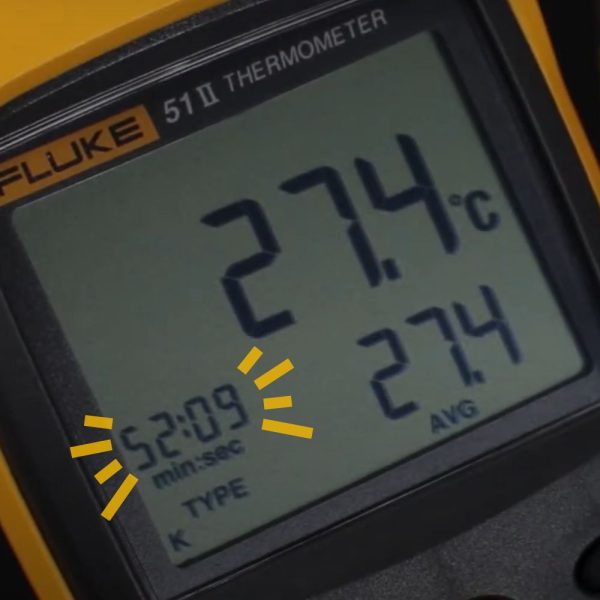 Máy đo nhiệt độ 1 kênh FLUKE 51 II (Fluke-51-2) Máy đo nhiệt độ 1 kênh Fluke 51 II, Đồng hồ đo nhiệt độ tiếp xúc 1 kênh Fluke 51-II, Fluke 51-II Single Input Digital Thermometer