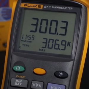 Máy đo nhiệt độ 1 kênh Fluke 51 II, Đồng hồ đo nhiệt độ tiếp xúc 1 kênh Fluke 51-II, Fluke 51-II Single Input Digital Thermometer