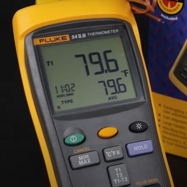 Máy đo nhiệt độ tiếp xúc Fluke 54 II B (54-2-B), Thiết bị đo nhiệt độ tiếp xúc 2 kênh FLUKE 54-II-B, Fluke 54-2-B Dual Input Digital Thermometer