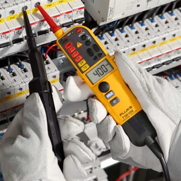 Máy đo điện áp và kiểm tra thông mạch Fluke T130, Thiết bị kiểm tra dòng điện AC/DC và đo thông mạch Fluke T-130, Fluke T 130 Two-pole Voltage and Continuity Electrical Tester
