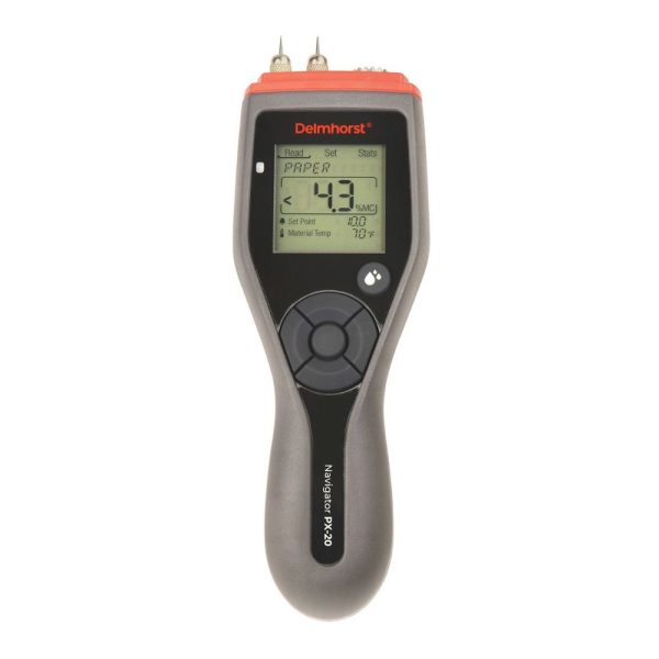 Máy đo độ ẩm giấy Delmhorst PX-20 Máy đo độ ẩm giấy Delmhorst PX-20, Đồng hồ đo ẩm giấy cầm tay Delmhorst PX20, Delmhorst PX-20 Handheld Digital Pin-type Paper Moisture