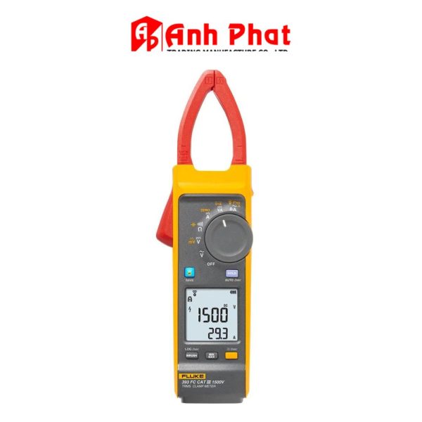 Ampe kìm FLUKE 393 FC True-rms CAT III 1500 V với iFlex, Ampe kìm đo dòng điện AC/DC FLUKE 393FC, Fluke 393-FC True-rms Clamp Meter with iFlex