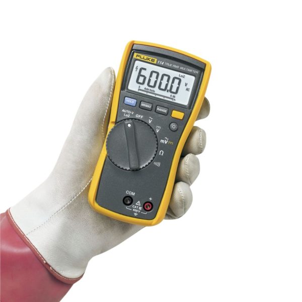 Đồng hồ vạn năng FLUKE 114 True-RMS đo điện áp thấp AC/DC Đồng hồ vạn năng FLUKE 114 True-RMS kiểm tra điện áp AC/DC, Đồng hồ VOM đo điện áp AC/DC FLUKE 114 True RMS, Fluke 114 Electrical Digital Multimeter