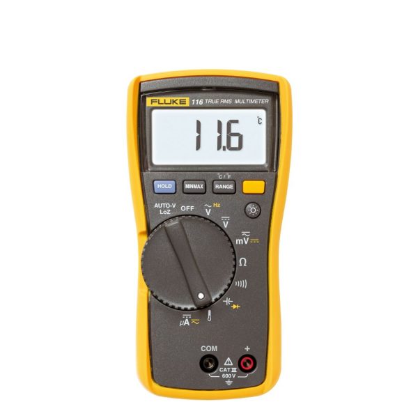 Đồng hồ vạn năng FLUKE 116 True-RMS đo nhiệt độ, microampe Đồng hồ vạn năng Fluke 116 True-RMS HVAC đo nhiệt độ và microampe, Đồng hồ VOM đo điện AC FLUKE-116 HVAC True RMS, Fluke 116 HVAC Multimeter with Temperature and Microamps