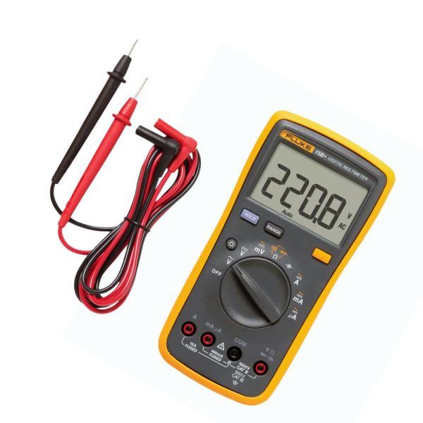 Đồng hồ vạn năng FLUKE 15B Plus đo AC/DC (Fluke 15B+) Đồng hồ vạn năng FLUKE 15B Plus đo dòng AC/DC (Fluke 15 B+), Đồng hồ VOM điện tử FLUKE 15B+ đo điện AC/DC, Fluke 15B+ Digital Multimeter