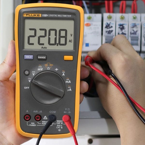 Đồng hồ vạn năng FLUKE 15B Plus đo AC/DC (Fluke 15B+) Đồng hồ vạn năng FLUKE 15B Plus đo dòng AC/DC (Fluke 15 B+), Đồng hồ VOM điện tử FLUKE 15B+ đo điện AC/DC, Fluke 15B+ Digital Multimeter