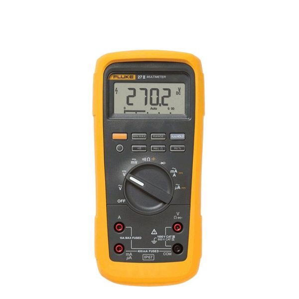đồng hồ vạn năng FLUKE 27 II True-RMS đo dòng AC/DC trong công nghiệp, đồng hồ vạn năng AC/DC FLUKE 27 II True-RMS (IP67), Fluke 27 II Industrial Multimeters