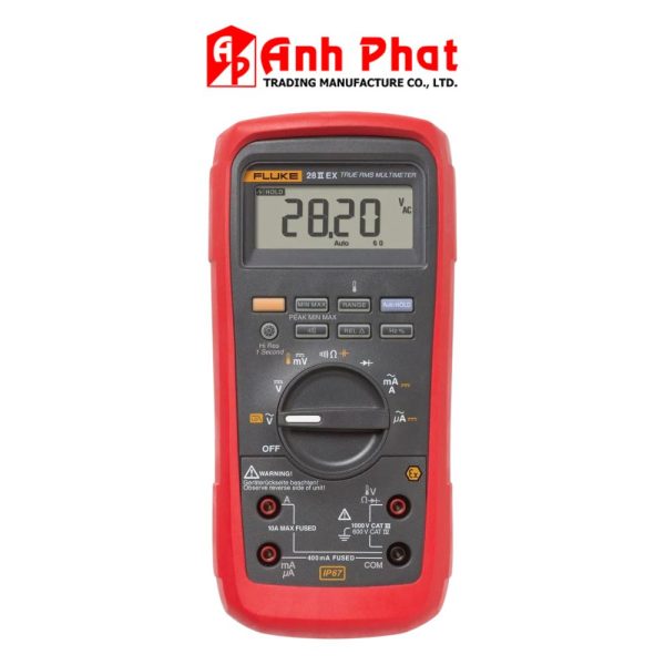 Đồng hồ vạn năng FLUKE 28 II Ex True-RMS đo dòng AC/DC (IP67), Đồng hồ vạn năng chống cháy nổ FLUKE 28-2 Ex True RMS, Fluke 28II-Ex Intrinsically Safe True-rms Digital Multimeter