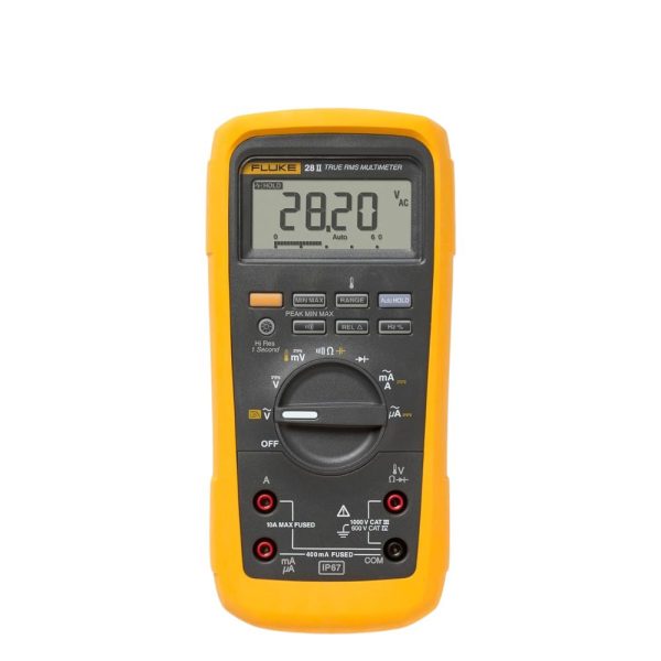 đồng hồ vạn năng FLUKE 28 II True-RMS đo dòng AC/DC (IP67), đồng hồ vạn năng điện tử FLUKE 28-2 True RMS , Fluke 28-II Industrial Multimeter with IP67 rating