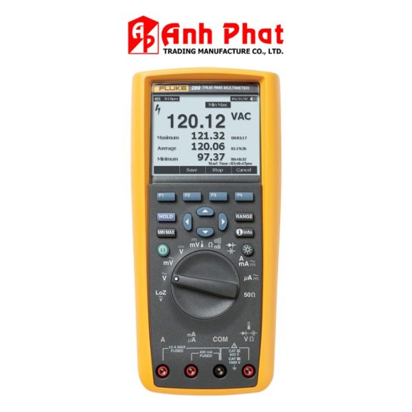 Đồng hồ vạn năng FLUKE 289 True-RMS hiển thị biểu đồ TrendCapture, Đồng hồ vạn năng công nghiệp FLUKE 289 True-RMS có hiện đồ thị xu hướng (TrendCapture), Fluke-289 True-rms Industrial Logging Multimeter with TrendCapture