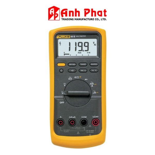 đồng hồ vạn năng điện tử FLUKE 83V đo AC/DC công nghiệp, đồng hồ vạn năng FLUKE 83V (83-5) đo dòng AC/DC, Fluke 83V Average Responding Industrial Multimeter