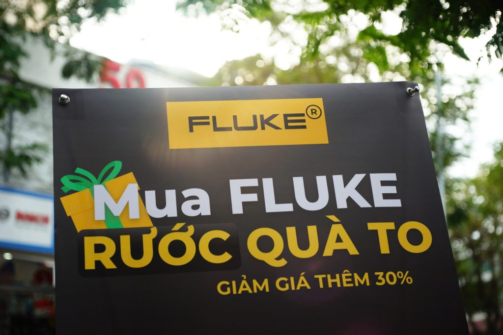 Mua FLUKE rước quà to và giảm giá thêm 30%, khuyến mãi FLUKE tặng nón bảo hiểm