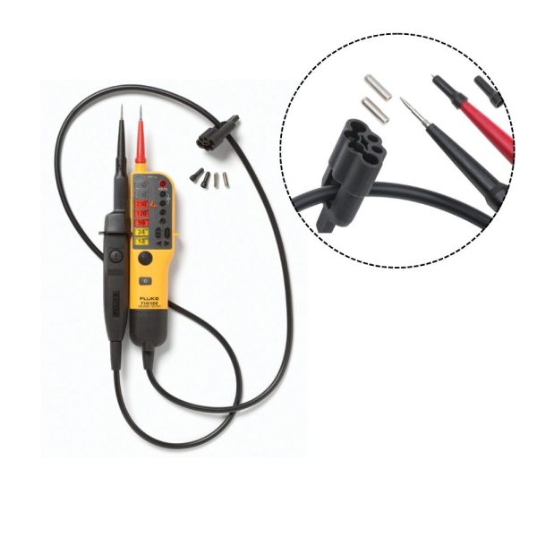 Máy đo điện áp và kiểm tra thông mạch FLUKE T110 Máy đo điện áp và kiểm tra thông mạch Fluke T110, Máy kiểm tra điện áp và tính liên tục hai cực Fluke T110, Fluke T110 Two-pole Voltage and Continuity Electrical Tester
