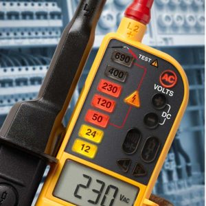 Máy đo điện áp và kiểm tra thông mạch Fluke T150, Máy kiểm tra điện áp và tính liên tục hai cực Fluke T150, Fluke-T150 Two-pole Voltage and Continuity Electrical Tester