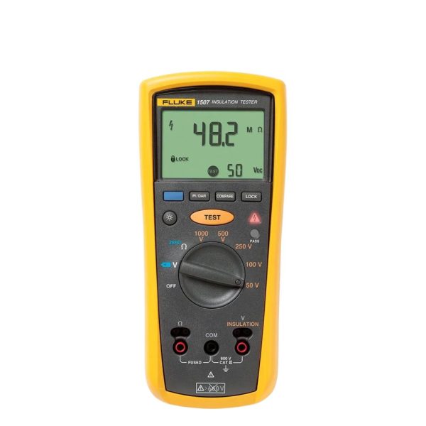 Máy đo điện trở cách điện Fluke 1507 Insulation Tester, Đồng hồ đo điện trở cách điện Fluke-1507, FLUKE 1507 Digital Insulation Resistance Tester