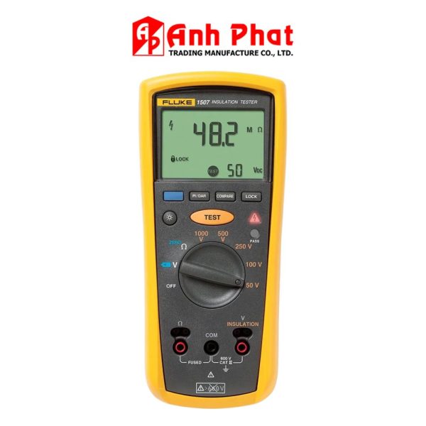 Máy đo điện trở cách điện Fluke 1507 Insulation Tester, Đồng hồ đo điện trở cách điện Fluke-1507, FLUKE 1507 Digital Insulation Resistance Tester