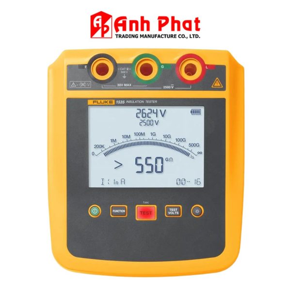 Máy đo điện trở cách điện Fluke 1535, đồng hồ đo điện trở cách điện kỹ thuật số Fluke-1535, Fluke 1535 Megometer and Insulation Resistance Tester