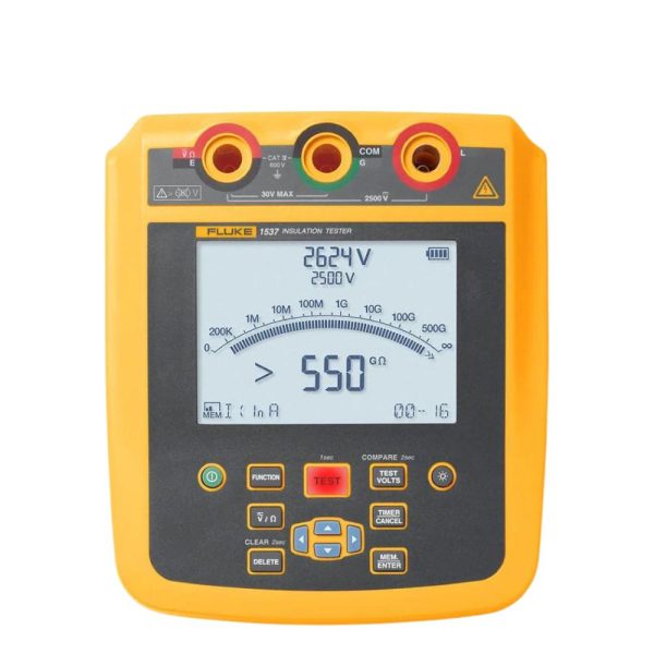 Máy đo điện trở cách điện Fluke 1537, Đồng hồ đo điện trở cách điện Fluke-1537, FLUKE 1537 Digital High-Voltage Megometer and Insulation Resistance Tester