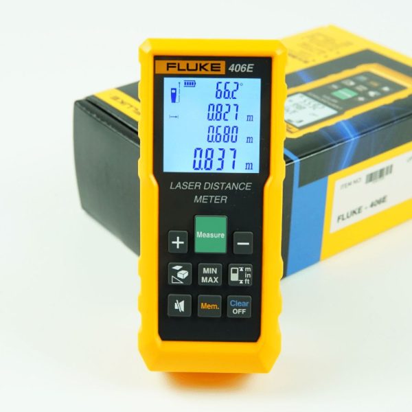 Máy đo khoảng cách bằng laser FLUKE 406E (60m) cầm tay Máy đo khoảng cách bằng laser Fluke 404E, thước đo laser FLUKE-404E, Fluke 406E Laser Distance Meter