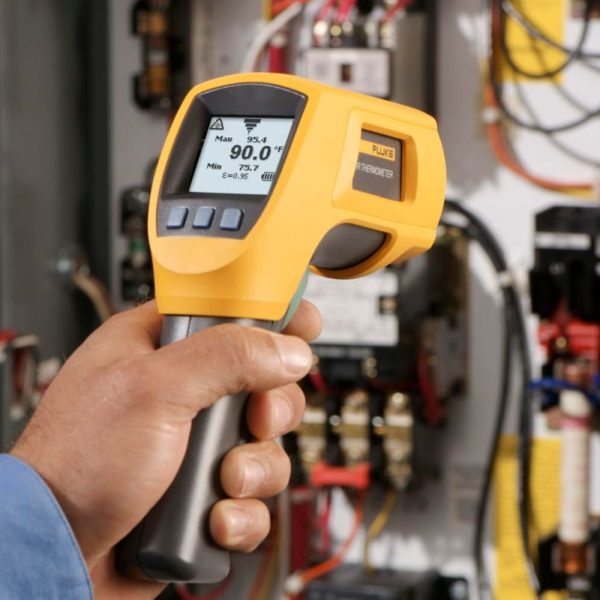 Máy đo nhiệt độ bằng hồng ngoại FLUKE 566 (2 trong 1) Máy đo nhiệt độ hồng ngoại FLUKE 566 không tiếp xúc và tiếp xúc, Nhiệt kế hồng ngoại Fluke-566, Fluke 566 Thermal Gun Infrared & Contact Thermometer