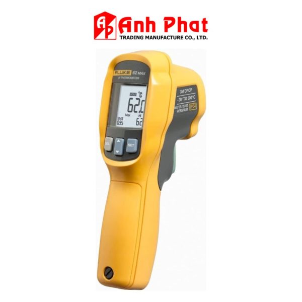 Máy đo nhiệt độ hồng ngoại FLUKE 62 MAX không tiếp xúc, Nhiệt kế hồng ngoại Fluke-62-MAX, Fluke 62 MAX Infrared (IR) Thermometer