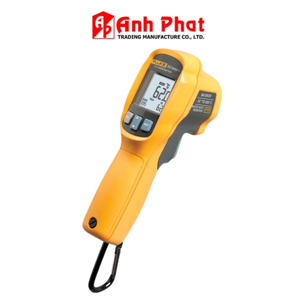 Máy đo nhiệt độ hồng ngoại FLUKE 62 MAX Plus (62 MAX+), Nhiệt kế điện tử hồng ngoại Fluke 62-MAX-Plus (62 MAX+), Fluke 62 MAX+ Infrared (IR) Temperature Thermometer