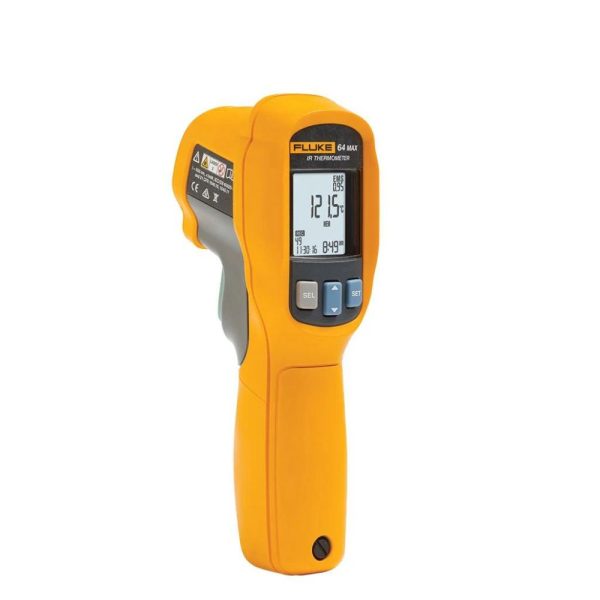 Máy đo nhiệt độ hồng ngoại FLUKE 64 MAX (-30°C đến 600°C) Máy đo nhiệt độ hồng ngoại FLUKE 64 MAX không tiếp xúc, Nhiệt kế hồng ngoại Fluke 64-MAX, Fluke 64 MAX Infrared Thermometer
