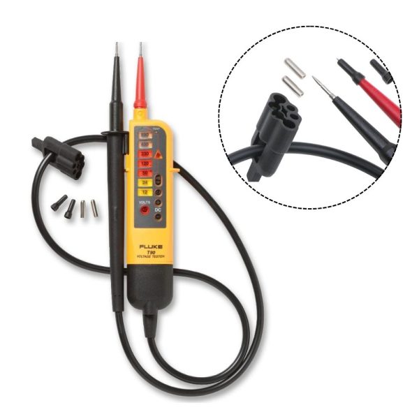 Máy đo điện áp và kiểm tra thông mạch FLUKE T90 (690V) Máy kiểm tra điện áp và thông mạch Fluke T90, Thiết bị kiểm tra dòng điện AC/DC và đo thông mạch Fluke-T90, Fluke T90 Two-pole Voltage and Continuity Electrical Tester